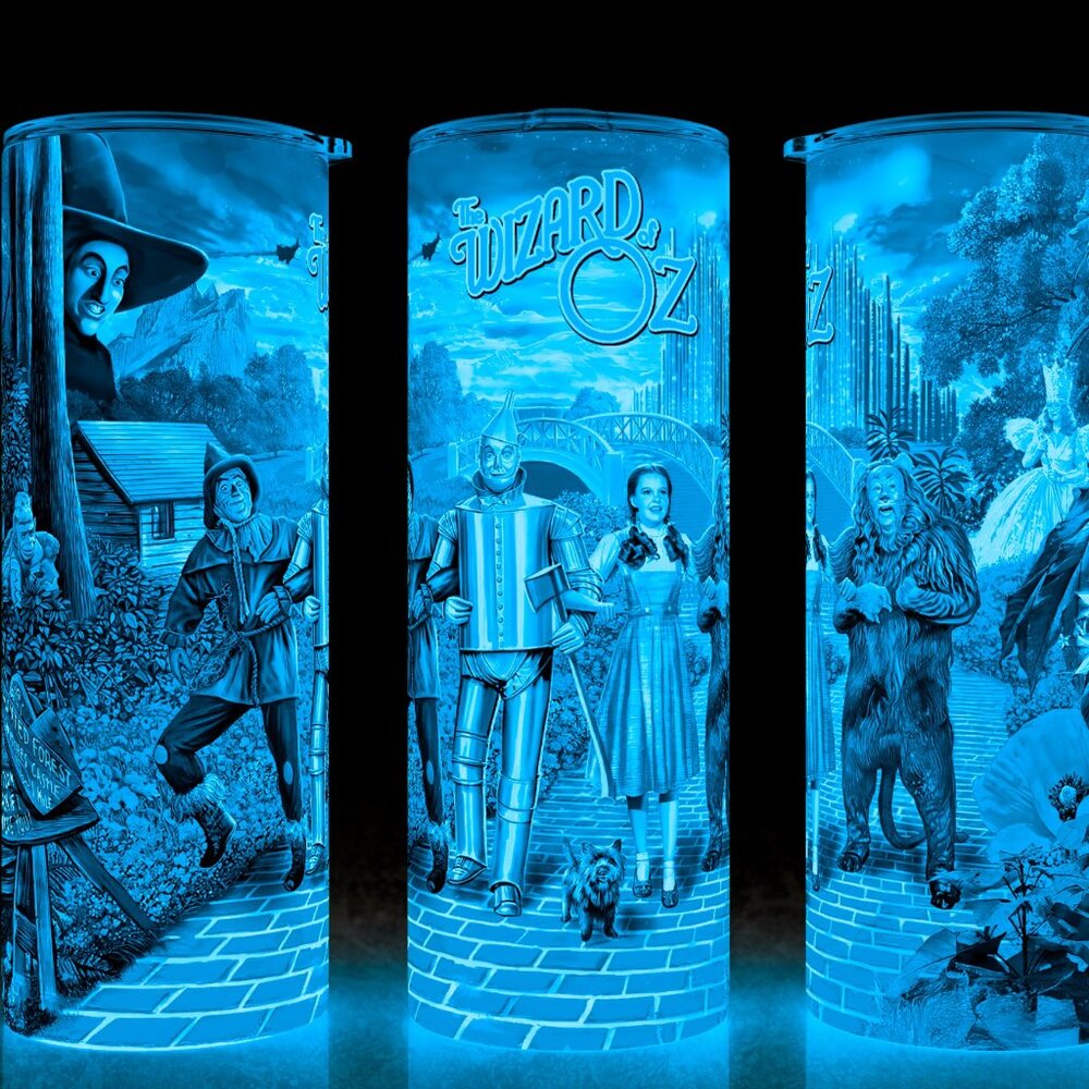Glow in Dark The Wizard of Oz Classic Movie Yellow Brick Road Cup Mug Tu…